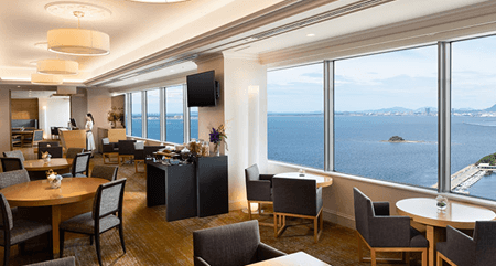 ヒルトン福岡シーホーク:エグゼクティブラウンジ