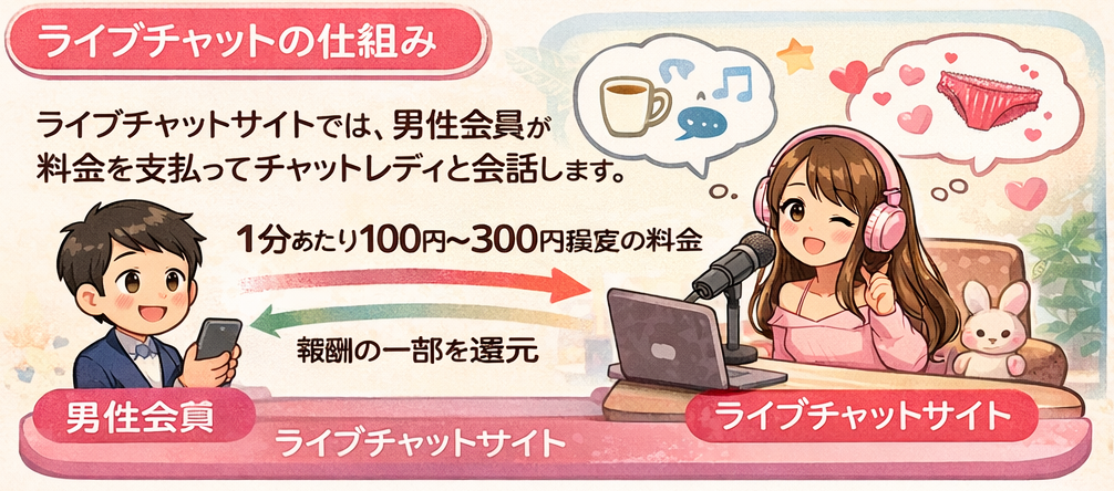 ライブチャットの仕組み