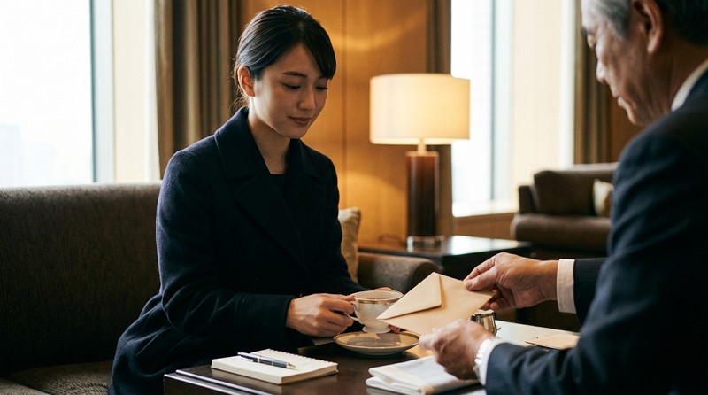 お手当の受け取り方とマナーのイメージ写真